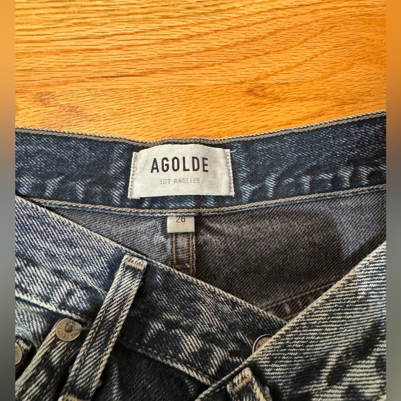 Agolde Riley High Rise Straight Crop - Picture 6 of 8